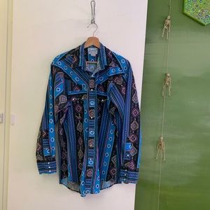 Rockmount Western Pearl Snap with Pointed Pockets